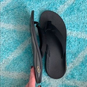 Black Chaco Flip Flops Size 9